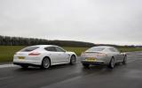 Aston Rapide v Porsche Panamera