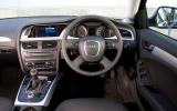 Substantial, soft-feel, matt-plastic textures abound in the cabin Audi A4 interior