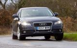 The Audi A4 has a much better balance than previous iterations Audi A4 cornering