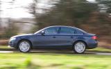 Despite a new platform, it's not easy to tell the latest A4 from the old one Audi A4 side profile