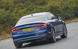 Audi A5 rear cornering