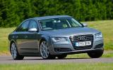 Audi A8 cornering