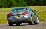 Audi A8 rear cornering