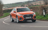 audi q3 45 tfsi sportback review 2024 18 cornering front audi q3 45 tfsi sportback review 2024 18 cornering front