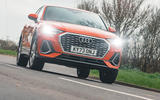 audi q3 45 tfsi sportback review 2024 20 cornering front audi q3 45 tfsi sportback review 2024 20 cornering front