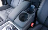American-size cupholders identify the Q7’s main target audience Audi Q7 giant cupholders