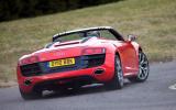Audi R8 V10 Spyder rear cornering
