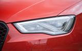 LED lights on the Audi RS3