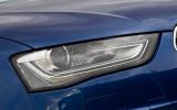 Audi RS4 Avant's LED and xenon headlights