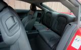 Rear passengers won’t want to be in here for very long Audi TT's rear seats