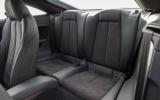 The rear seats in the Audi TT