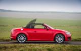 Audi TT Roadster is 90kg heavier