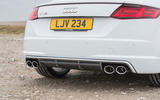 Audi TTS quad-exhaust system