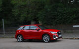 Audi Q2 review   side driving Audi Q2 review   side driving