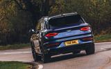 bentley bentayga mulliner ewb review 202403 rear cornering