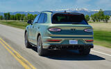 Bentley Bentayga Speed review 2025 03 rear tracking Bentley Bentayga Speed review 2025 03 rear tracking