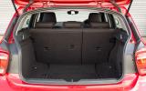 360-litre boot is decent, but the floor's shape hints that nearby wheels are driven BMW 1 Series boot space