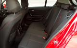 There's more rear space than before and longer doors give easier access to it BMW 1 Series rear seats