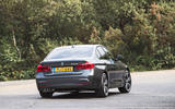 BMW 330e rear cornering