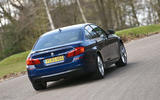 BMW 5 Series rear cornering