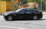 BMW 5-series hybrid spied