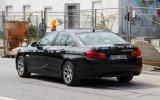 BMW 5-series hybrid spied