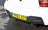 BMW M135i twin exhausts