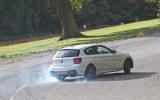 BMW M135i hard cornering