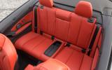 BMW M4 Convertible rear seats