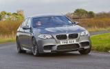 Active differential transmits power to the road effectively BMW M5 cornering