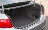 Boot space is 520 litres – fine by class standards BMW M5 boot space
