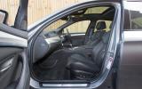 Driving position is excellent and seats offer plenty of adjustment BMW M5 front seats