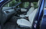 Inside the cabin of the BMW X1