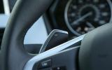 The flappy paddles for manually shifting through the gears