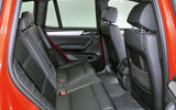 BMW X3 rear seats