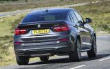 BMW X4 hard cornering