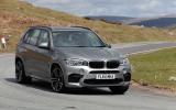 BMW X5 M hard cornering
