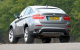 BMW X6 rear cornering