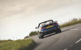BMW M440i Cabriolet in blue   cornering rear BMW M440i Cabriolet in blue   cornering rear
