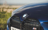 BMW M440i Cabriolet in blue   front badge BMW M440i Cabriolet in blue   front badge