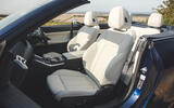 BMW M440i Cabriolet in blue   front seats BMW M440i Cabriolet in blue   front seats