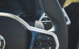 BMW M440i Cabriolet in blue   steering wheel buttons BMW M440i Cabriolet in blue   steering wheel buttons