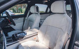 BMW M760e front seats looking back BMW M760e front seats looking back