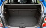 Boot is a practical shape and will hold 290 litres with the seats up Chevrolet Aveo boot space