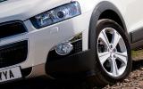 On the top-spec LTZ model, 19in wheels are standard Chevrolet Captiva front headlights