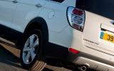 Considering it can carry seven, the Captiva looks compact Chevrolet Captiva rear quarter