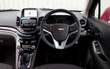 The steering wheel is a decent size and has a decent rim thickness Chevrolet Orlando interior