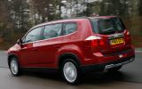 Building speed in this car is easily achieved and seldom requires a lower gear Chevrolet Orlando rear quarter