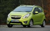 Chevrolet Spark cornering