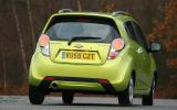 Chevrolet Spark rear cornering